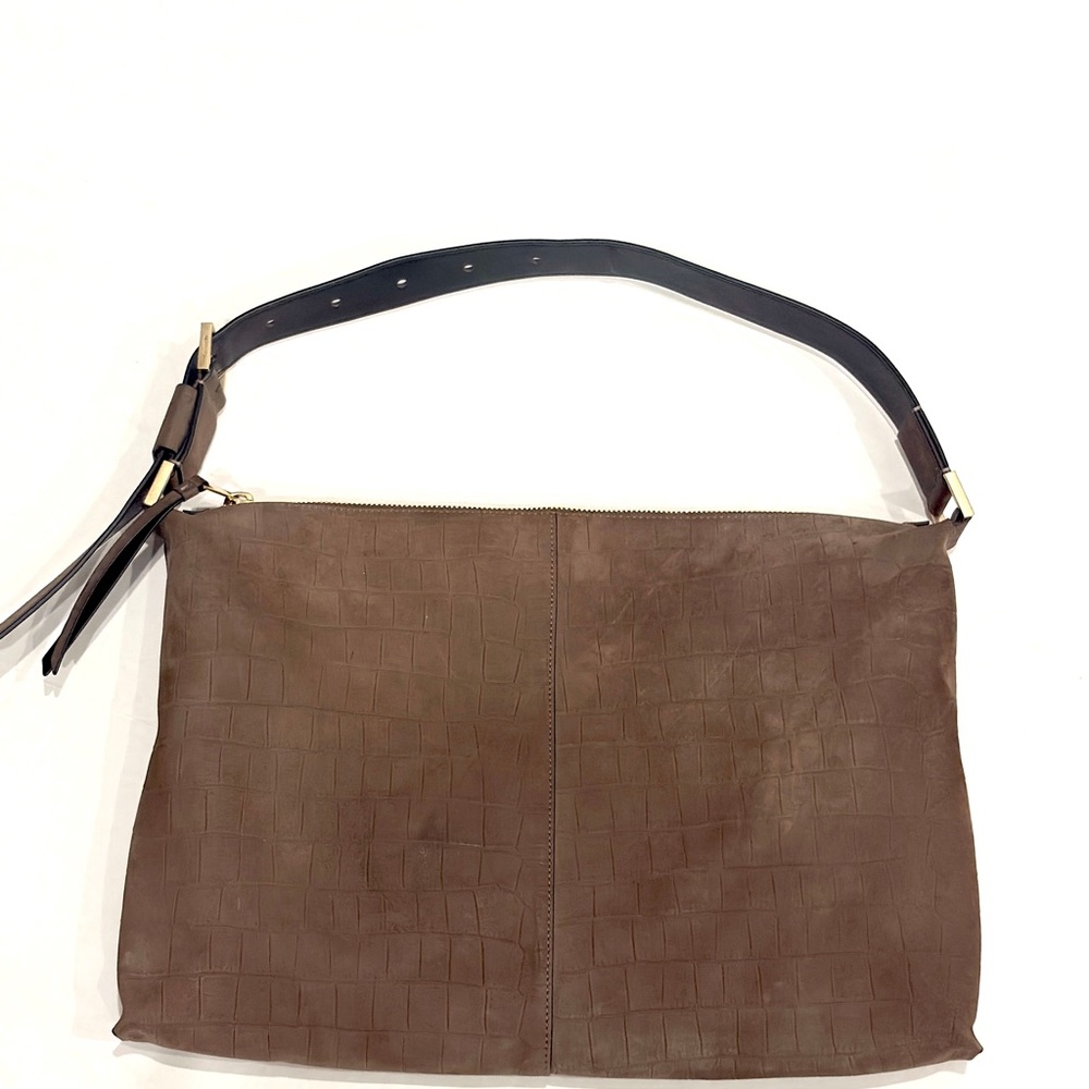 ALL SAINTS Edburry Shoulder Bag Cow Leather Mocha Color - Picture 4 of 10